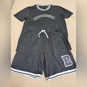 SHEIN Black Men's Athletic Shorts set